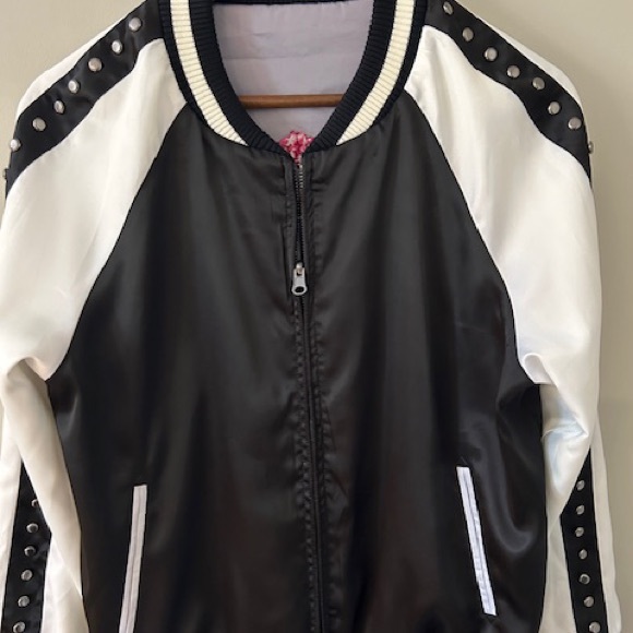JOCELYN REVERSIBLE EMBROIDERED BOMBER JACKET - Picture 3 of 6